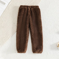 Girls Brown Polar Fleece Hooded Jacket With Jogger Co-ord Sets Sets