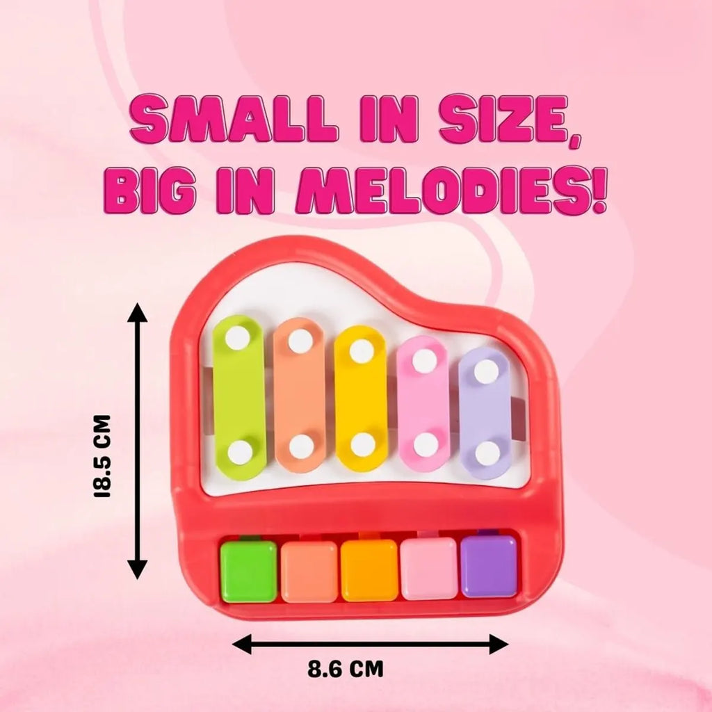 Kids 2-in-1 Rainbow Piano & Xylophone Musical Toy Trending Accessories