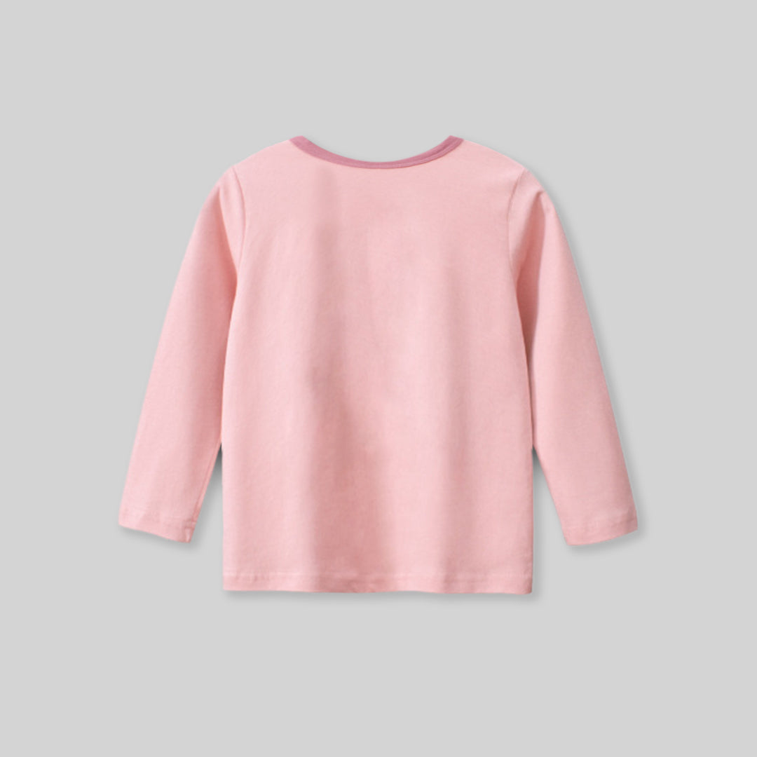 Girls Printed Full Sleeves T-shirt Tshirts   