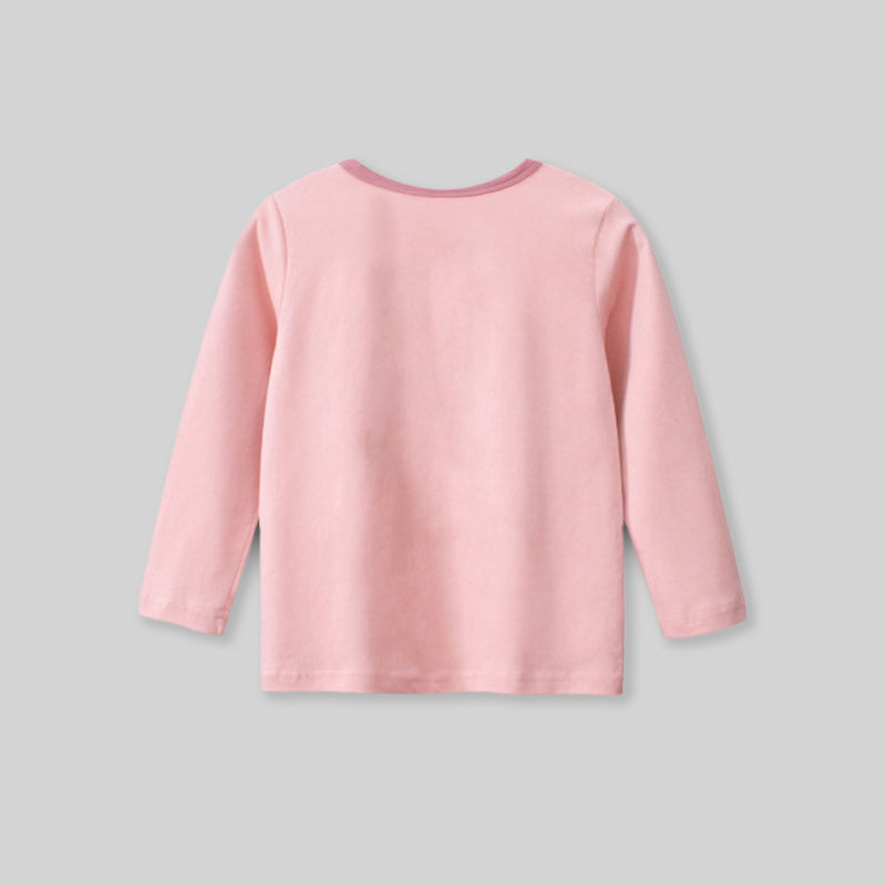 Girls Printed Full Sleeves T-shirt Tshirts   