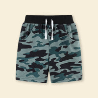 Boys Camouflage Print Regular Shorts Shorts   