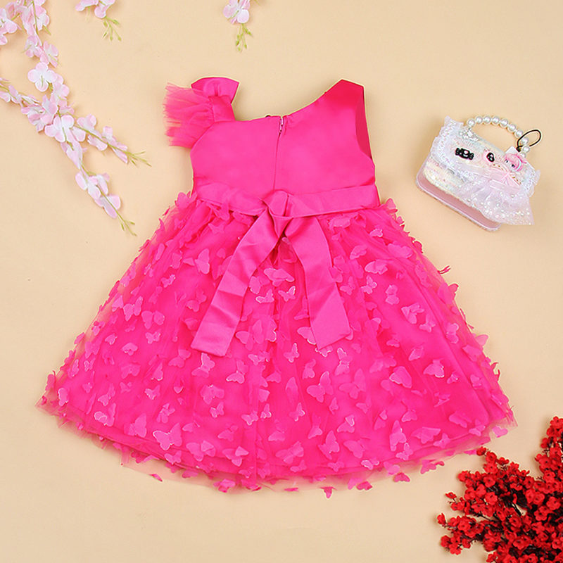 Girls Butterfly Applique Partywear Dress Gift Hamper Party Dresses