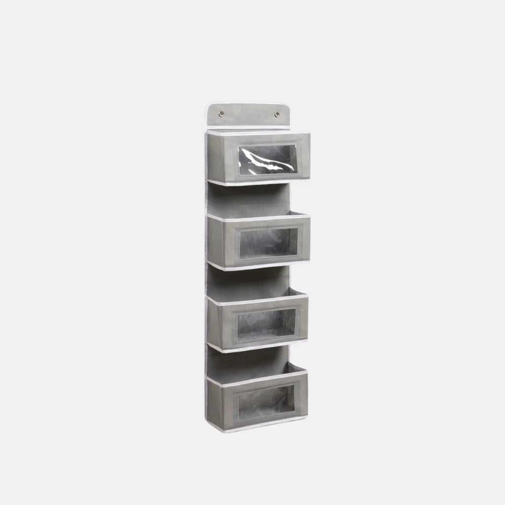 Grey Multi-Purpose Over-Door Hanging Organizer Trending Accessories Grey Onesize