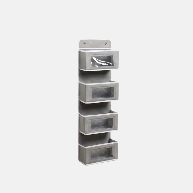 Grey Multi-Purpose Over-Door Hanging Organizer Trending Accessories Grey Onesize