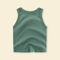 Boys Printed Sleeveless Casual Tee T-Shirt