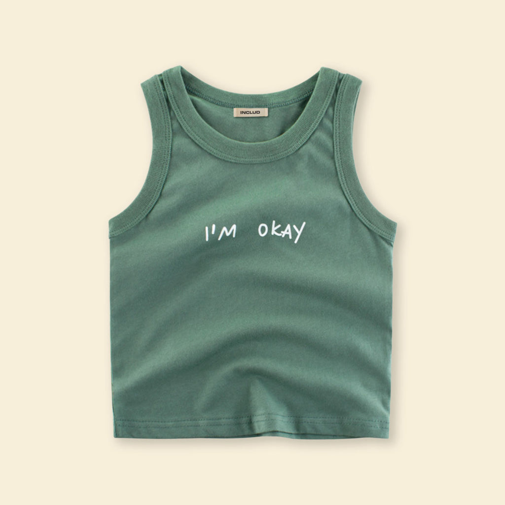 Boys Printed Sleeveless Casual Tee T-Shirt