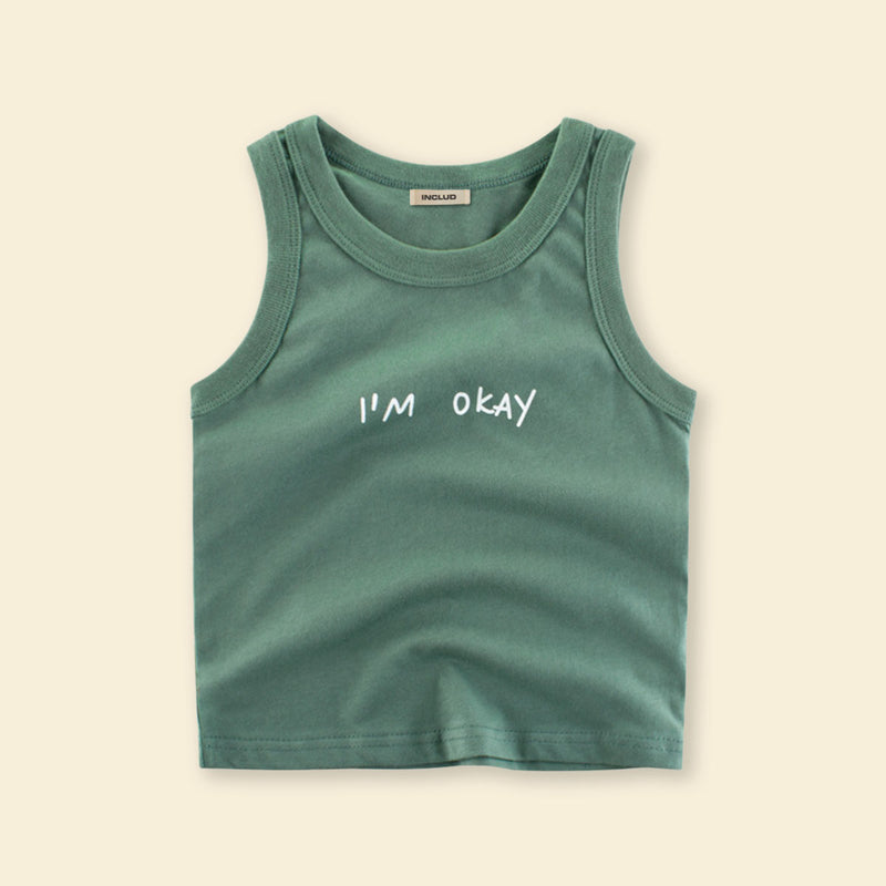Boys Printed Sleeveless Casual Tee T-Shirt