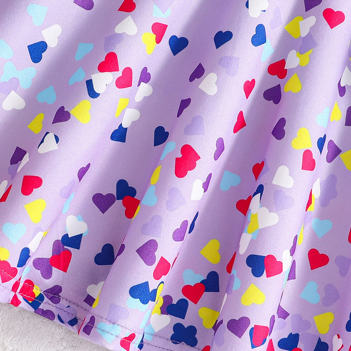 Girls Purple Unicorn Printed Full Sleeves Casual Dress Casual Dresses