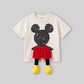 Boys Cream Mickey Mouse Graphic print Short Sleeve T-Shirt Tshirts Cream 1-2 Y