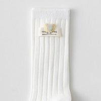 Pack of 6 Boys Multicolour Bear Applique Calf Length Cotton Socks Socks