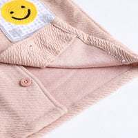 Boys Beige Smiley Printed Short Sleeve Shirt With Elasticated Shorts Sets 2 pc. Sets