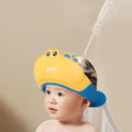 Baby Yellow Dinosaur Shower Cap with Water Guard Trending Accessories Yellow Onesize
