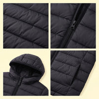 Boys Black Hooded Quilted Puffer Jacket Coats & Jackets