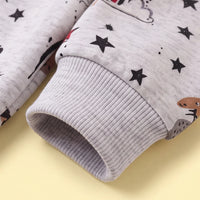 Boys Grey Graphic Round Neck Sweatshirt Sweatshirts & Hoodies