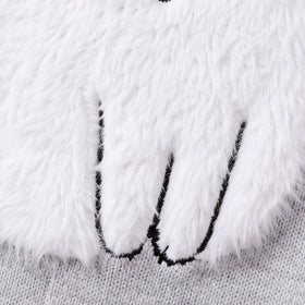 Girls Grey Cat Applique Knitted Sweater Dress Casual Dresses