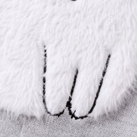 Girls Grey Cat Applique Knitted Sweater Dress Casual Dresses