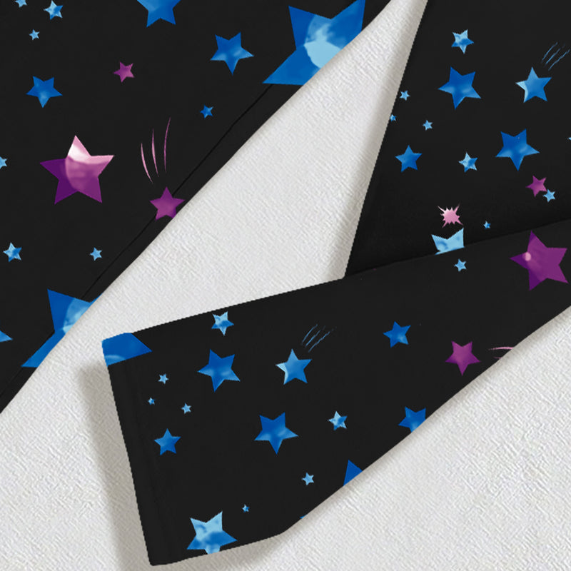 Girls Black Unicorn Printed Glow in the Dark T-Shirt & Pajama Winter Set 2 pc. Sets