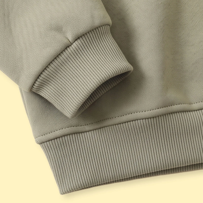 Boys Sage Green Embroidered Long Sleeve Sweatshirt Sweatshirts & Hoodies