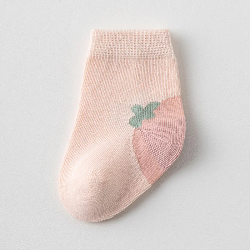 Pack of 5 Girls Multicolour Animal Design Ankle Length Socks Socks