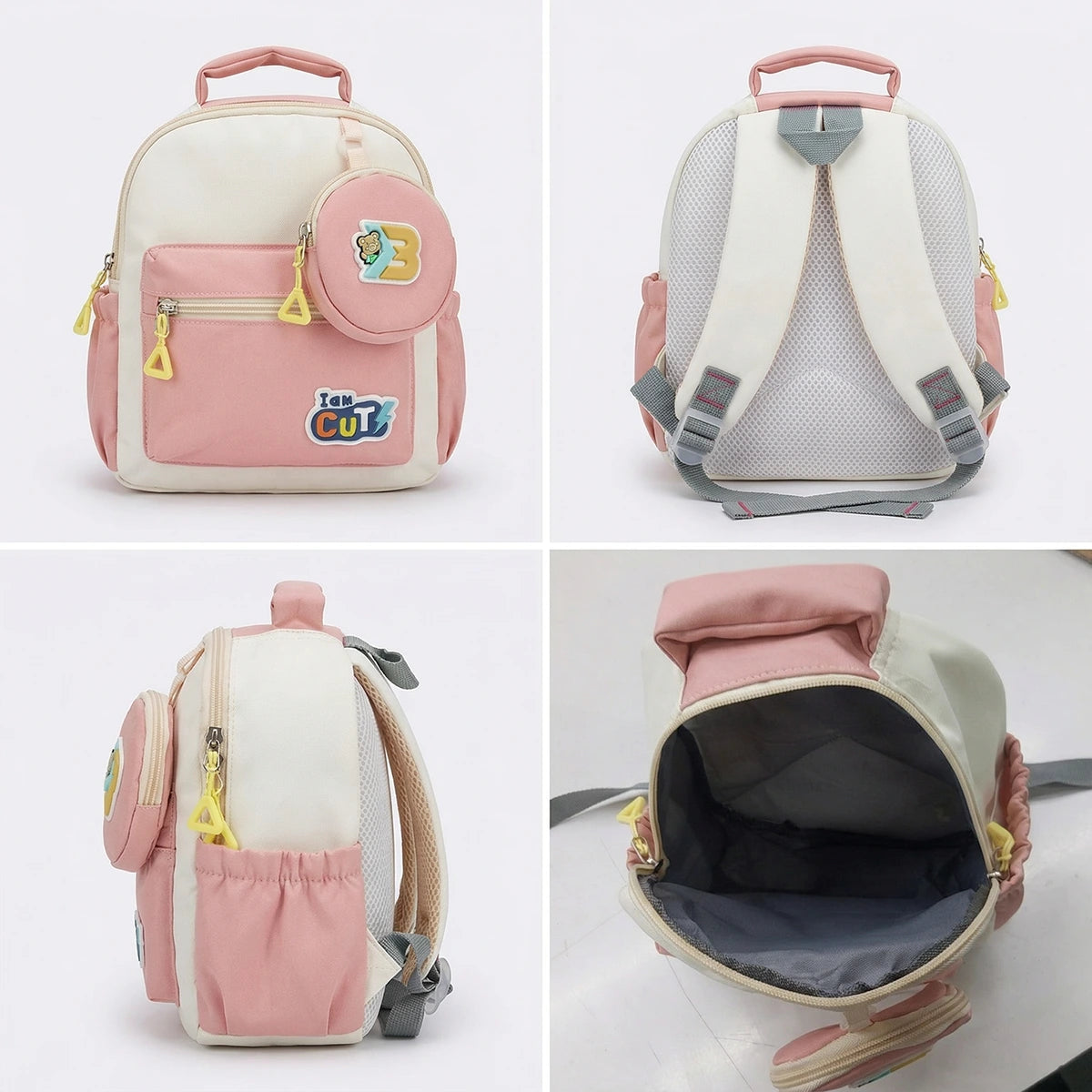 Kids Pink Cotton School Backpack Trending Accessories
