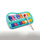 Kids Musical Xylophone Piano Toy, 2-in-1 Educational Keyboard & Xylophone Instrument Set