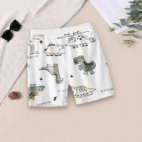 Boys Dinosaur Print Shorts Shorts Style 1 1-2 Y 