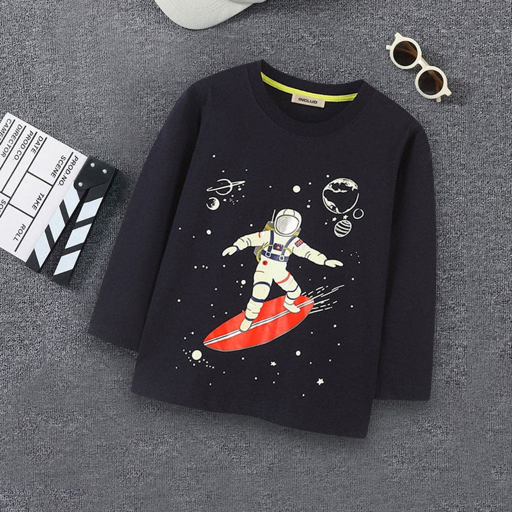 Boys Astronaut Print T-shirt