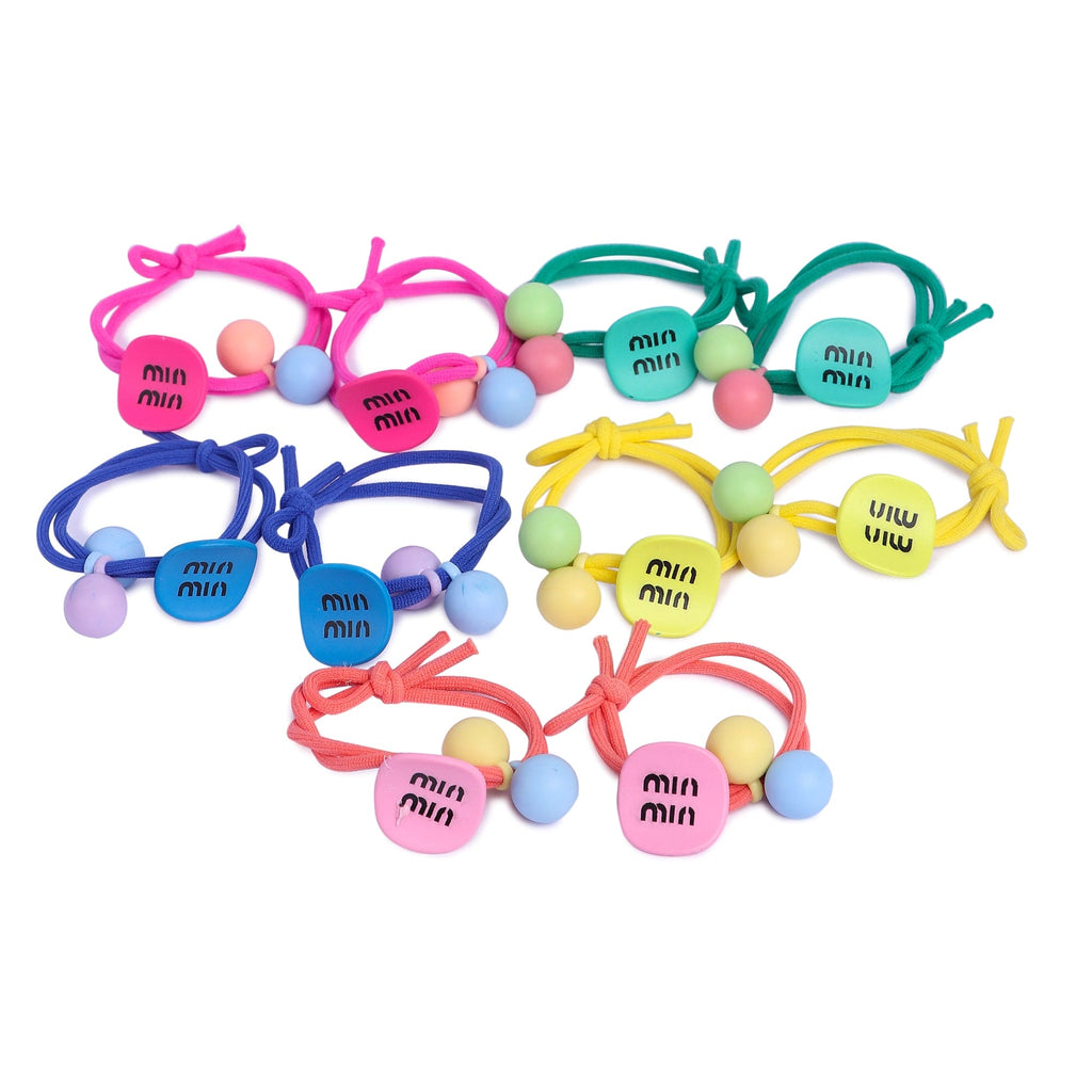 Girls Multicolor Hair Rubber Bands (Assorted, Pack Of 10)