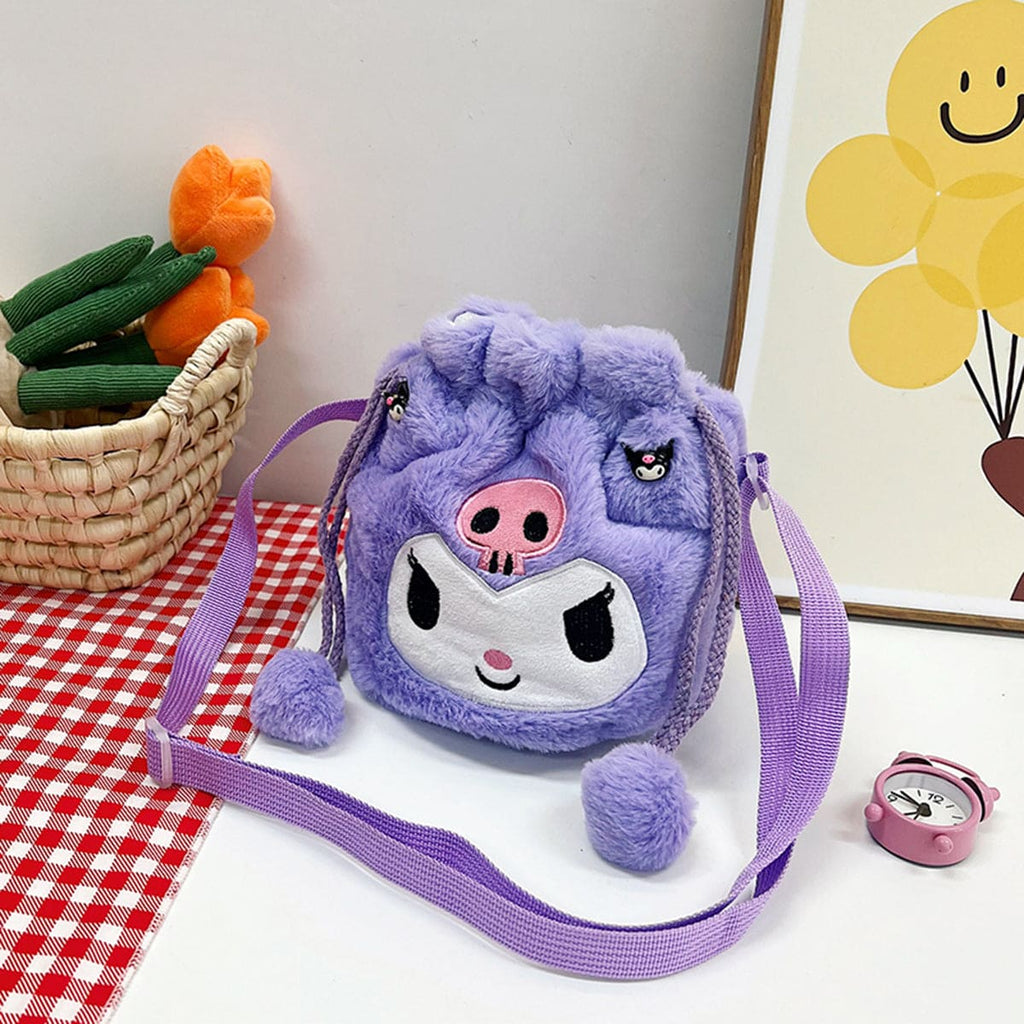 Girls Purple Cartoon Shape Cross Shoulder Bag Accessories Purple Onesize 