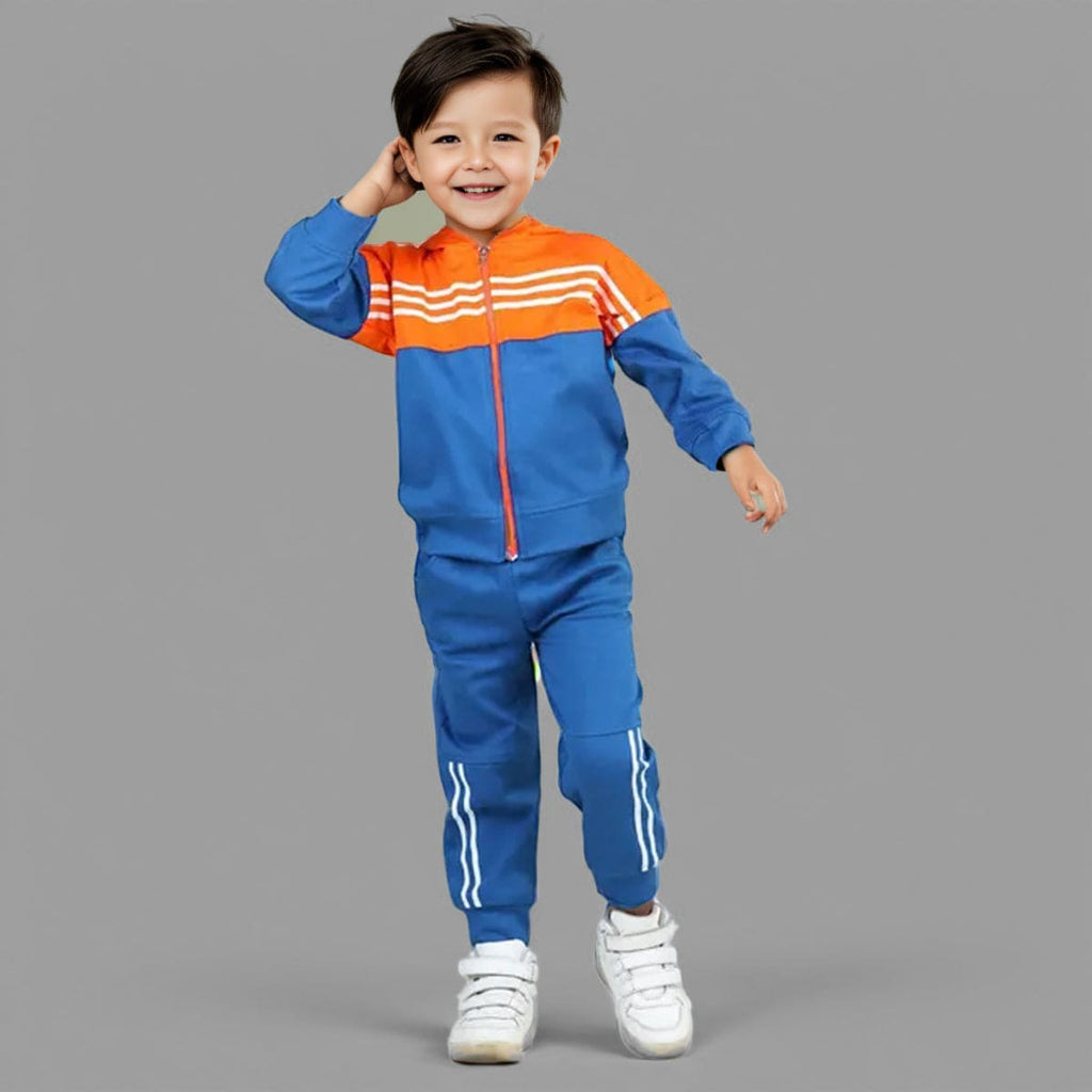 Boys Hooded Sweat Shirt with Track Pant Set Sweatshirts & Hoodies