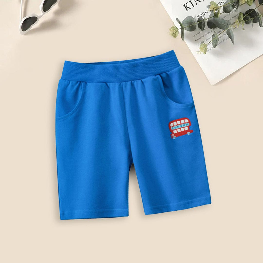 Boys Elasticated Shorts With Embroidery