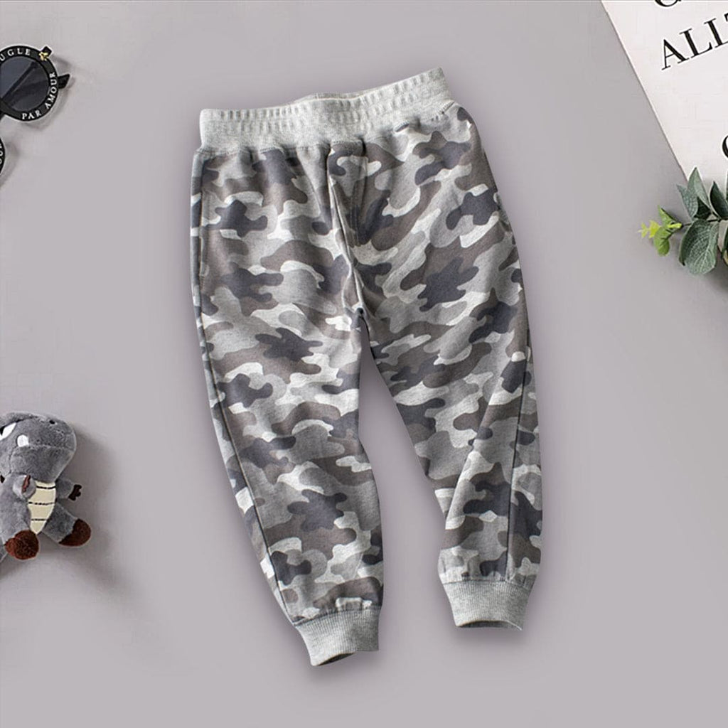 Camouflage Print Boys Jogger with Pockets