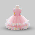 Unicorn Flower Dress Casual Dresses Pink 1-2 Y 
