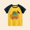 Boys Yellow Raglan Sleeve Graphic T-Shirt T-Shirt Yellow 18 - 24 M