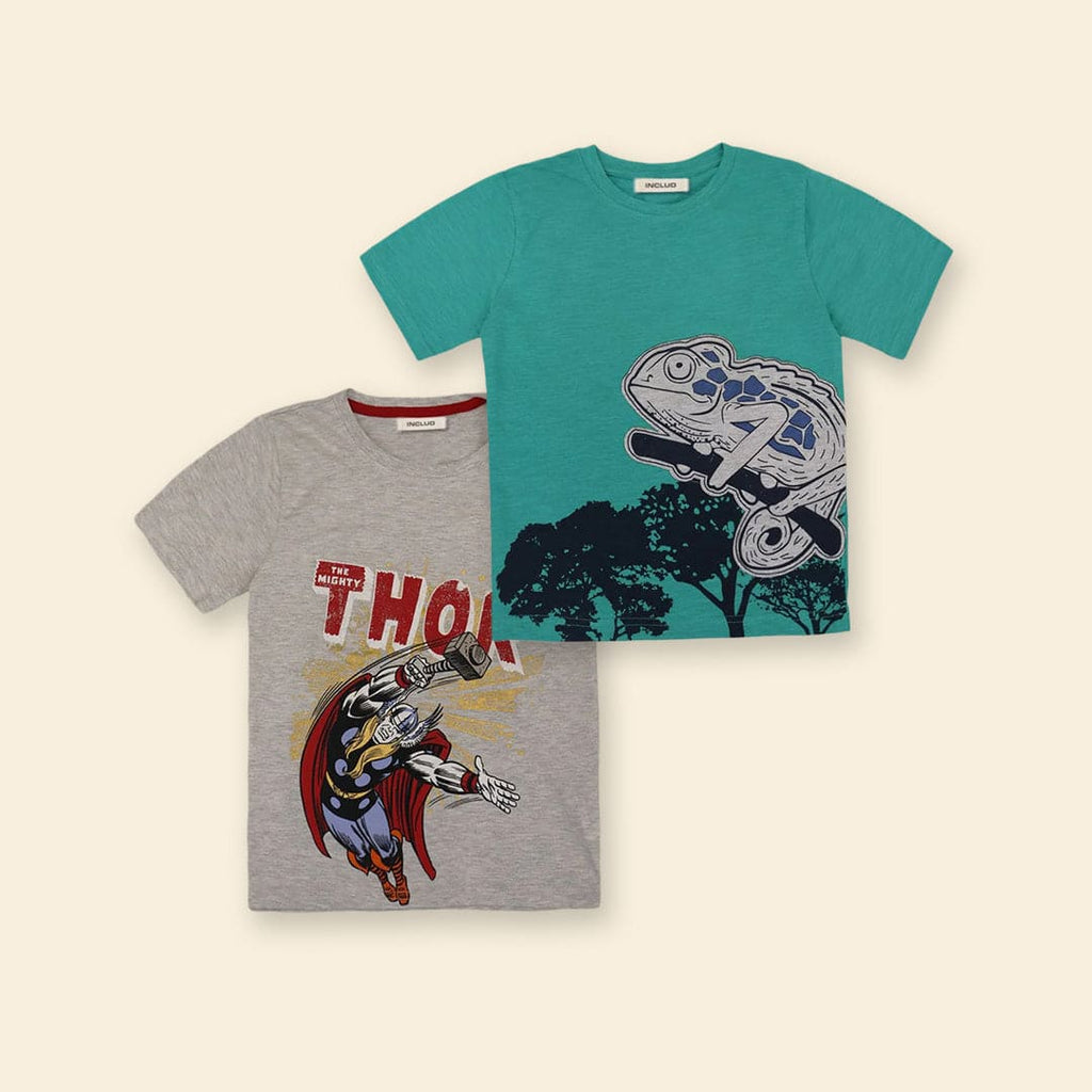 Boys Graphic Print T-shirt Multipack Set - Pack of 2