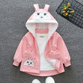 Girls Bunny Hooded Jacket (Copy) Coats & Jackets Pink 1-2 Y