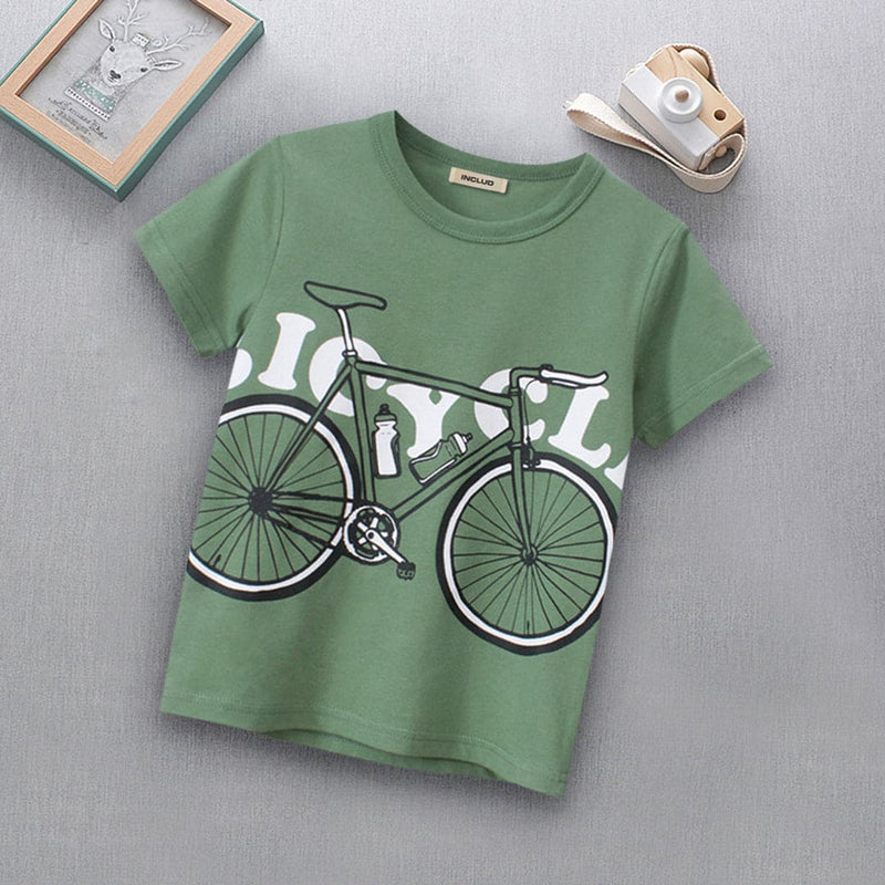 Cycle Print Tshirt Tshirts   