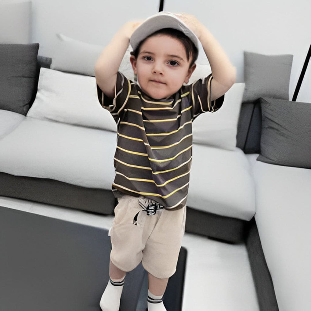 Boys T-shirt with shorts Set Sets Grey 1-2 Y 