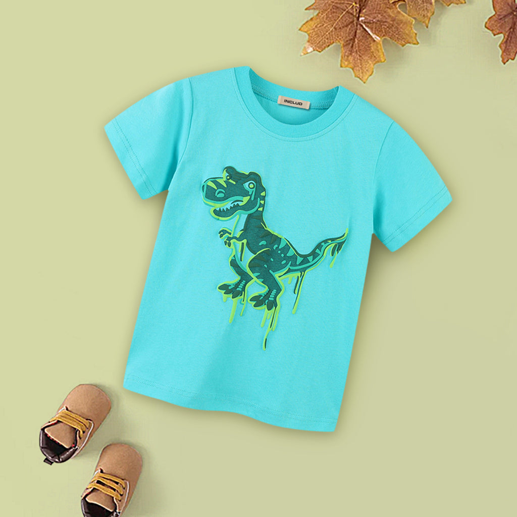 Boys Dinosaur Print T-shirt