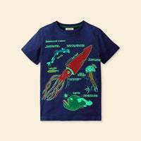 Boys Glow-in-the-Dark T-shirts Multipack Set (Set of 3) Tshirts   