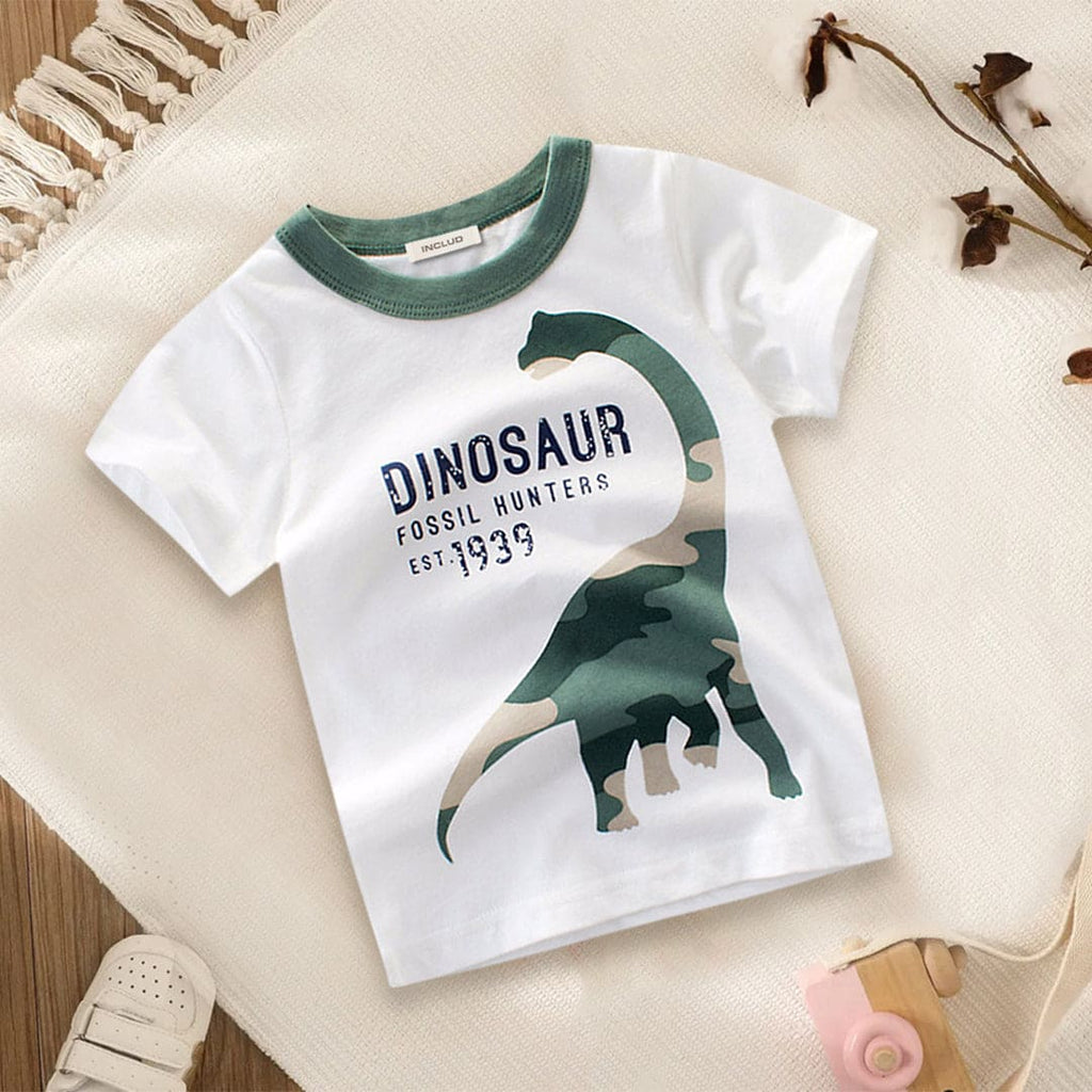 Dinosaur Print Short Sleeve Tshirt