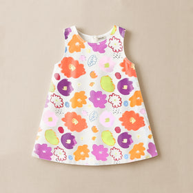 Girls Animal Print Sleeveless A-line Dress Casual Dresses