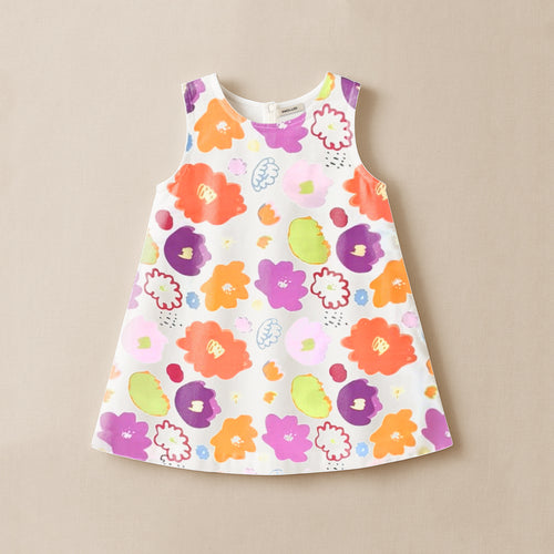 Girls Animal Print Sleeveless A-line Dress Casual Dresses