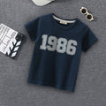 Boys Printed Short Sleeves T-shirt Tshirts Navy 1-2 Y 