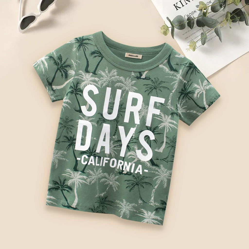 All Over Beach Print Tshirt