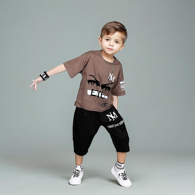 Boys Short Sleeve Printed T-Shirt With Shorts 2 pc. Sets   