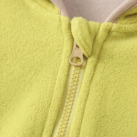 Boys Lime Green Dinosaur Embroidered Hooded Jacket Coats & Jackets