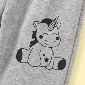 Girls Lavender Unicorn Print Sweatshirt With Pants Sets 2 pc. Sets
