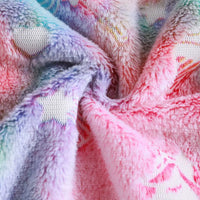 Girls Multicolor Self-Design Tie-Dye Pattern Hooded Zipper Jacket Coats & Jackets
