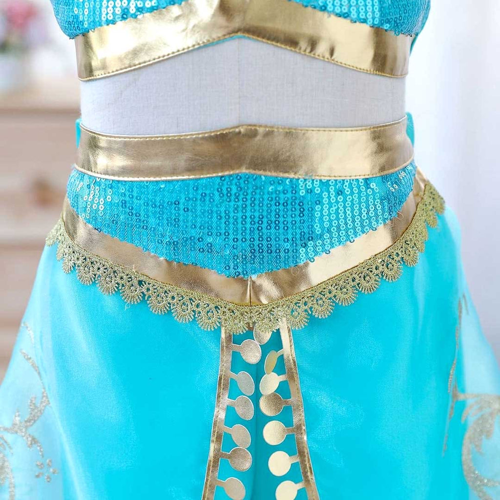 Girls Princess Jasmine Party Wear Top With Trousers Set Sets   